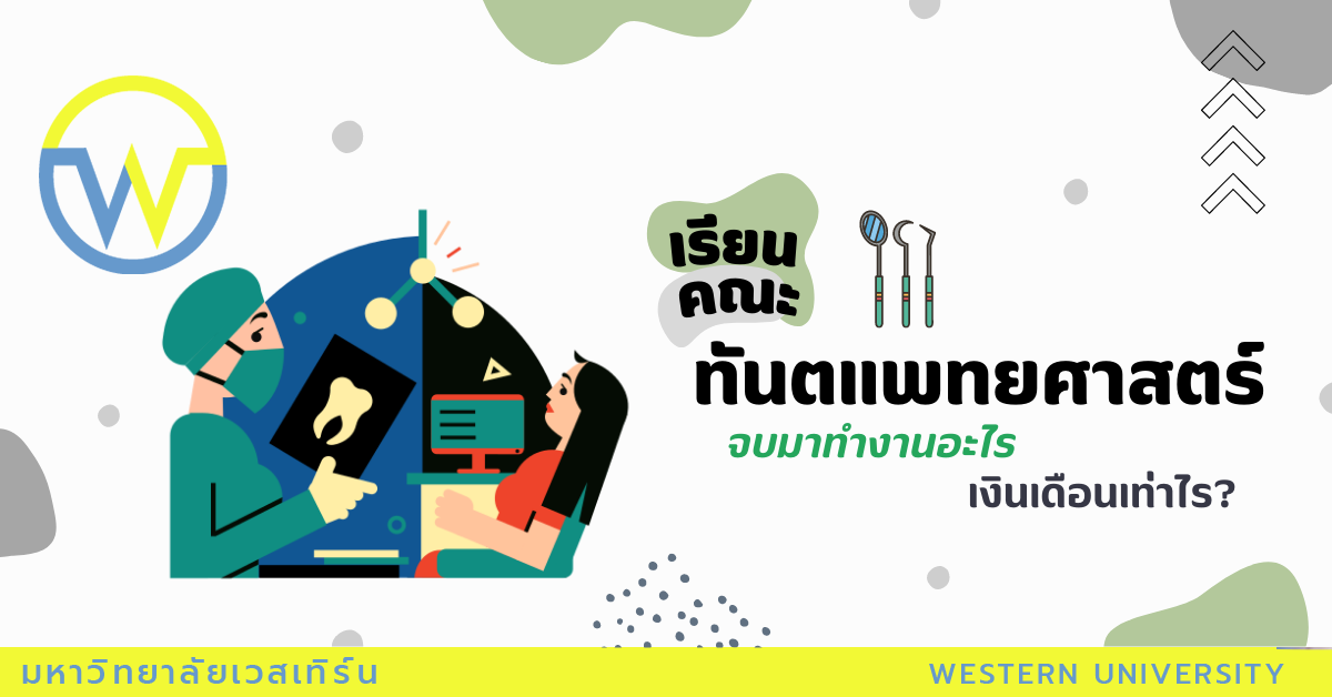 “ทันตแพทยศาสตร์” เรียนจบแล้วสามารถไปประกอบอาชีพอะไรได้บ้าง แล้วแต่ละอาชีพได้ค่าตอบแทนเท่าไร